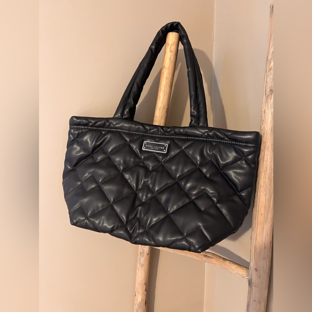 Marc Jacobs Quilted Faux Leather Moto Tote Medium